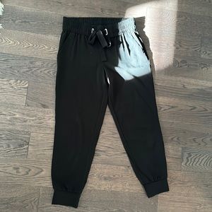 Sacha twill black dress pants